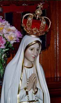 A statue of Our Lady of Fatima